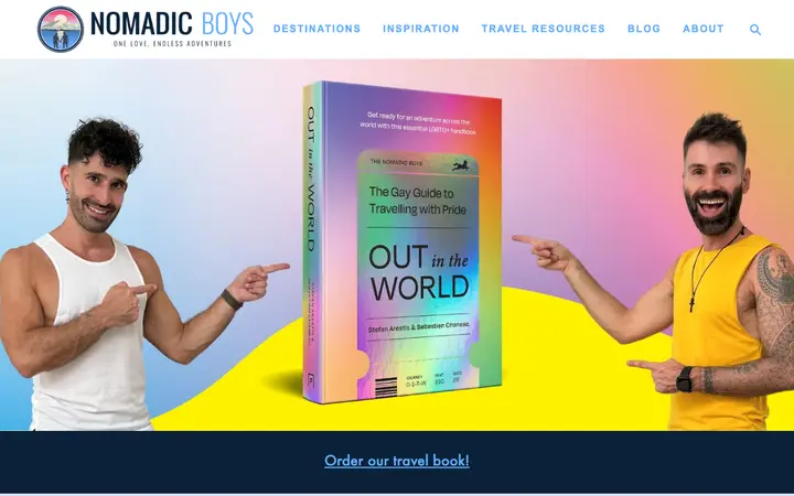 Nomadic Boys 网站截图