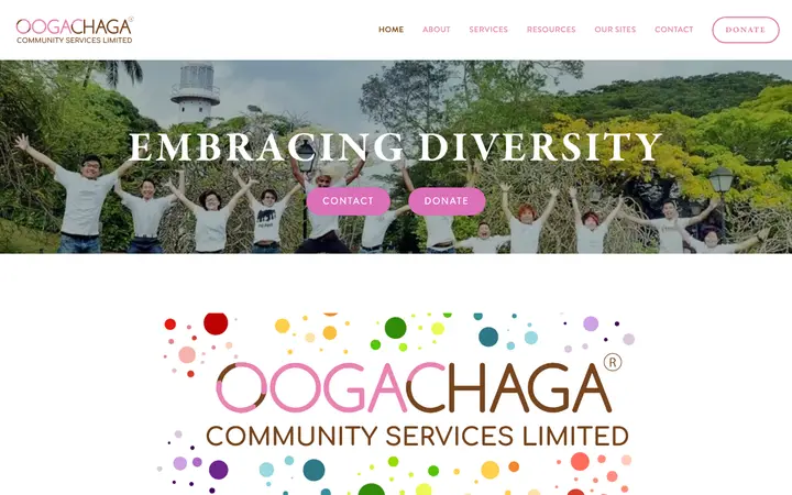 Oogachaga 网站截图